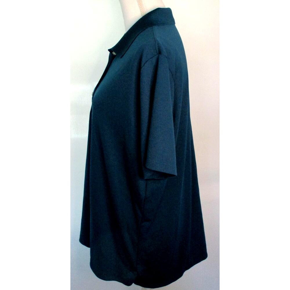 Lands End Women's Plus Short Sleeve Blue Green Stretch Polo Shirt Size 1X - Picture 4 of 10